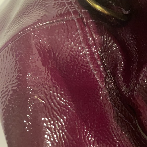 Coach Francine bag in purple patent leather - Picture 8 of 16